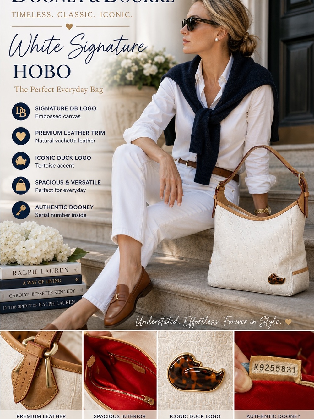 Dooney & Bourke Fairfield Champsac DB Jacquard Hobo Tortoise Duck